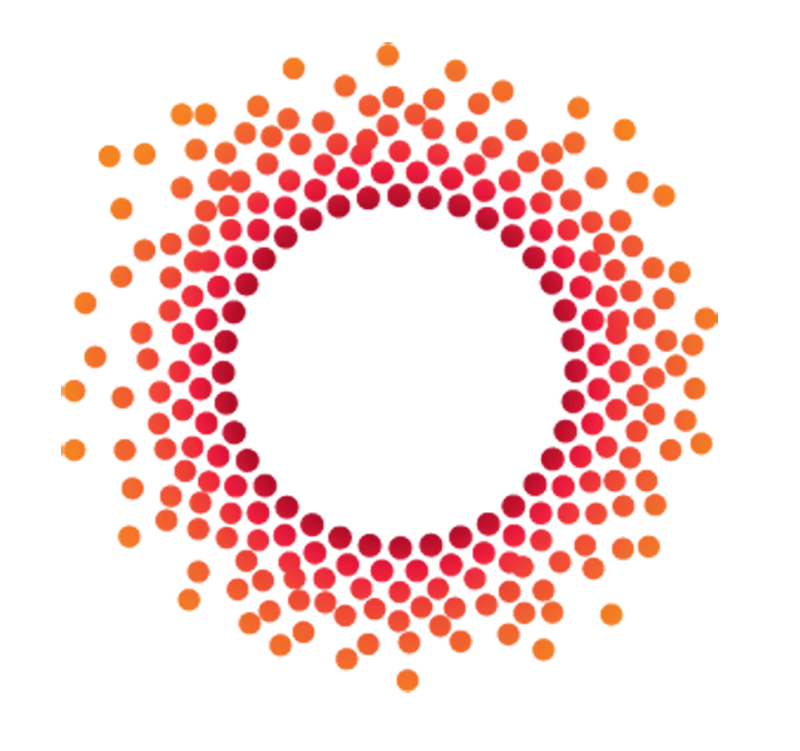 Circular Dotted Logo in Gradient Design