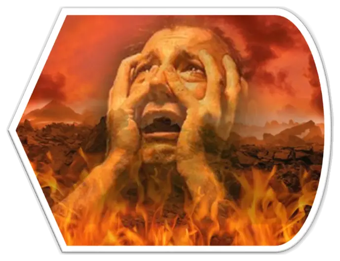 Screaming Man in Fire