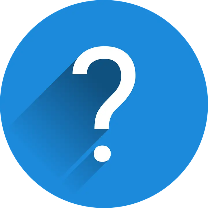 Blue Question Mark Icon