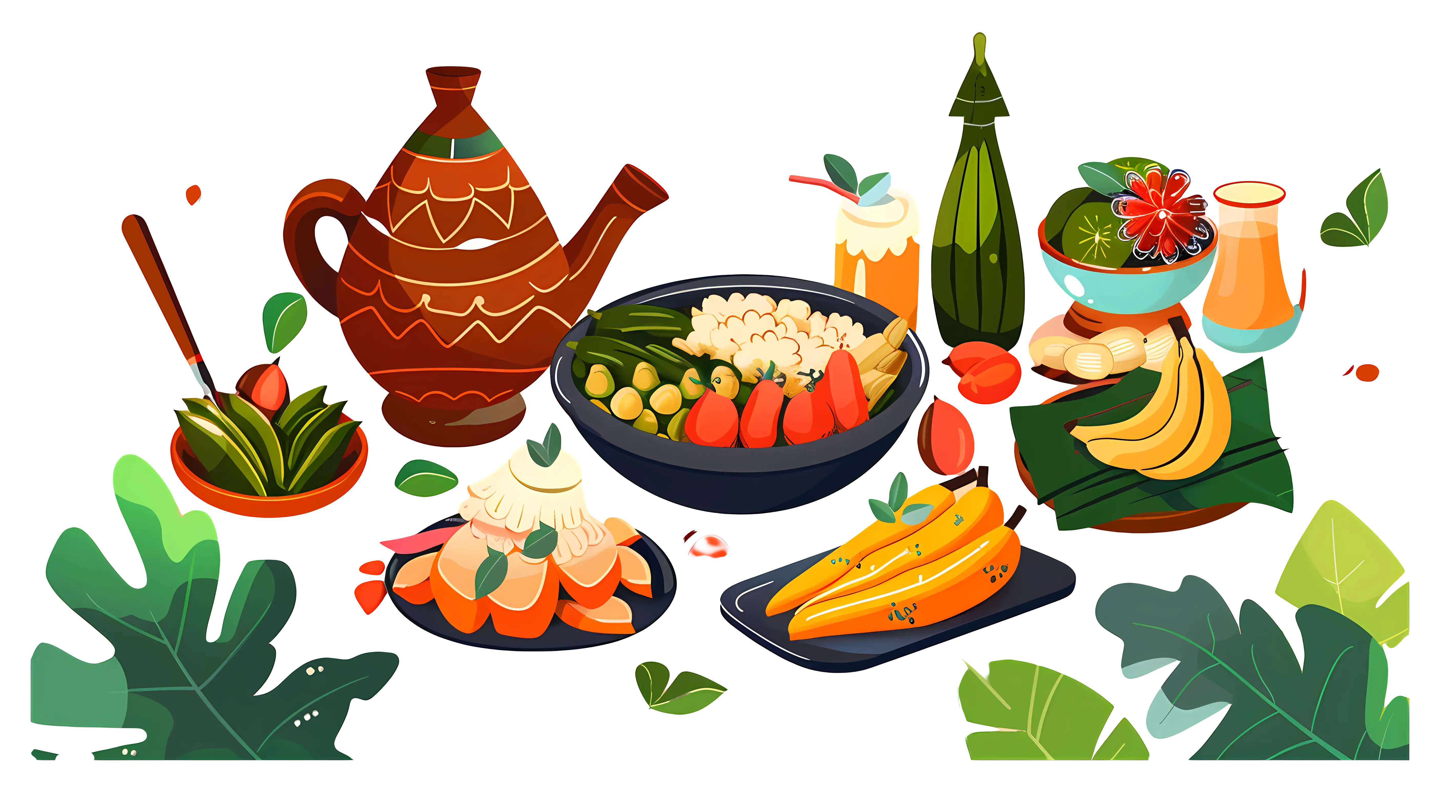 Traditional Feast Illustration