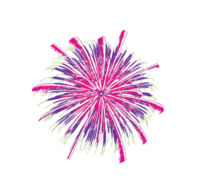 Colorful Firework Explosion