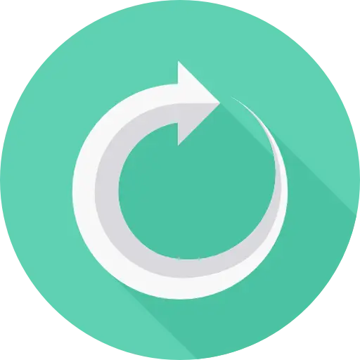 Green Circular Arrow Pointing Upward