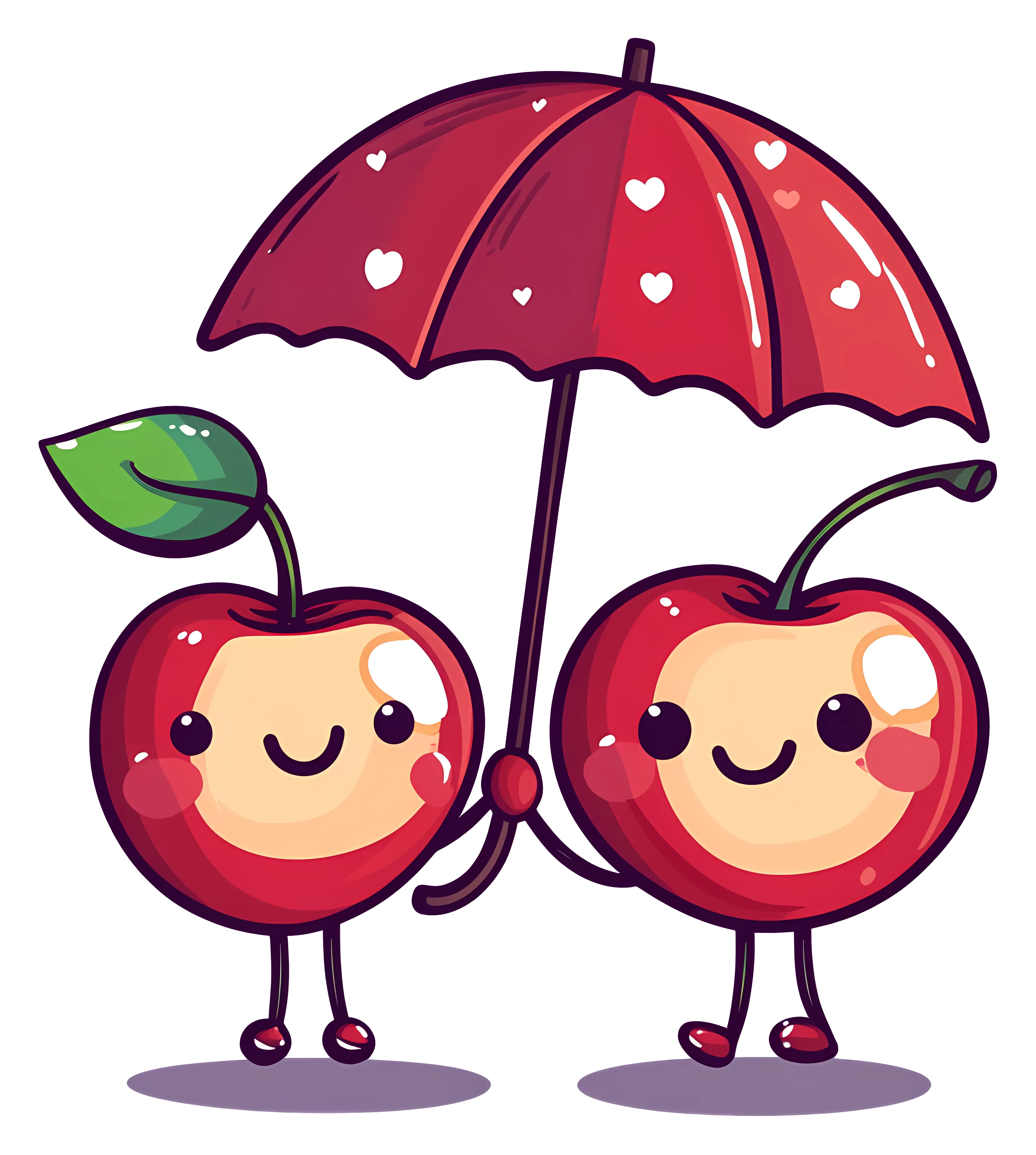 Cherries with Umbrella