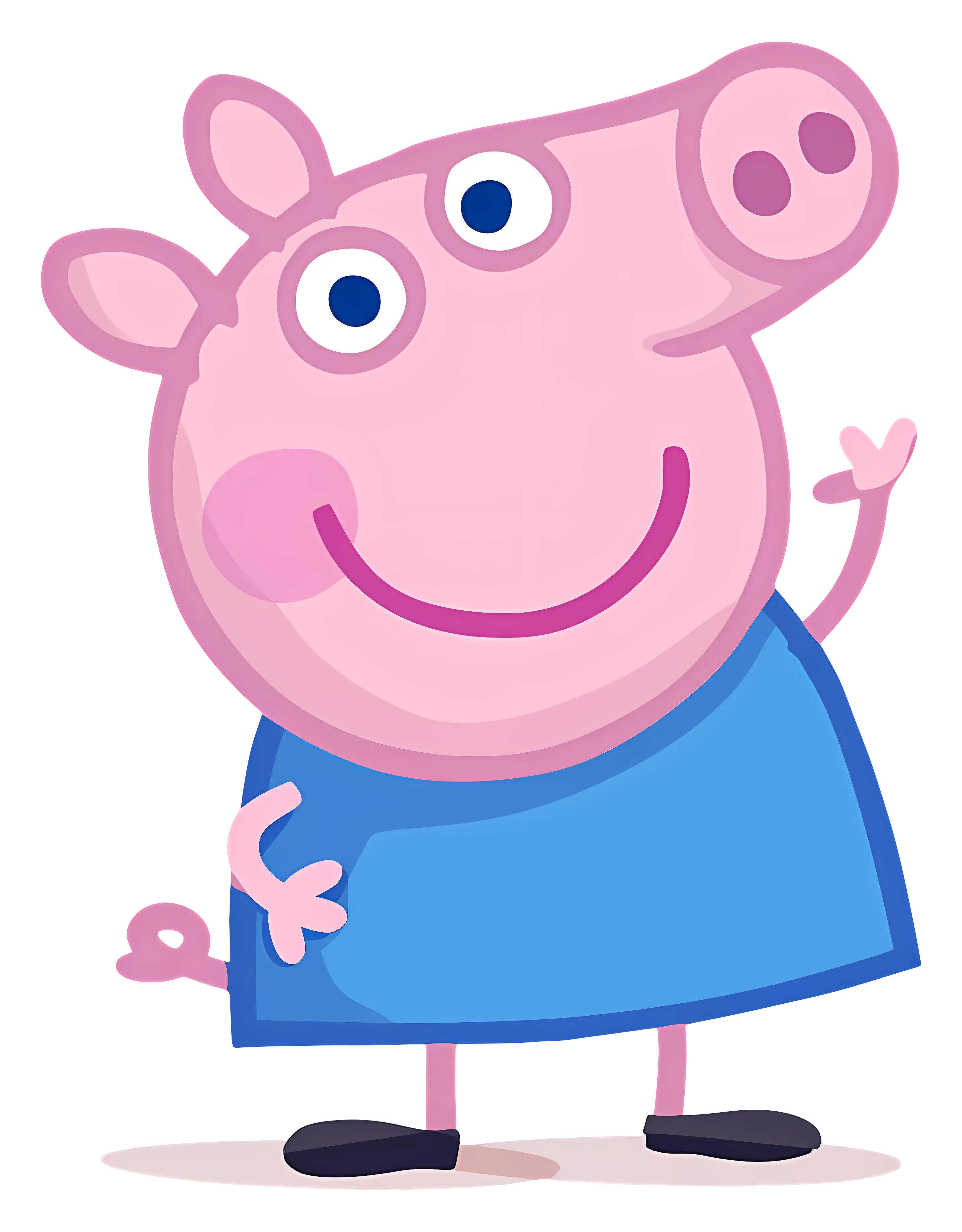 Pink Cartoon Pig Character