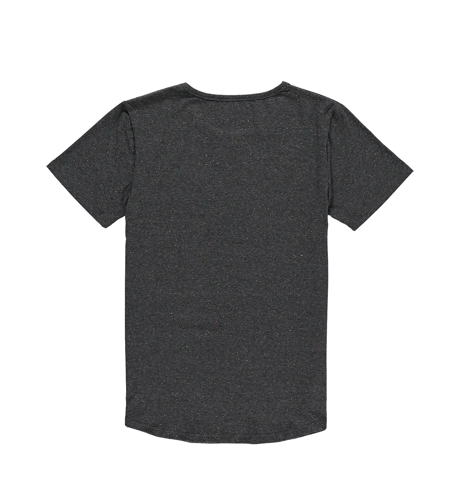 Dark Gray Plain T-Shirt Back View