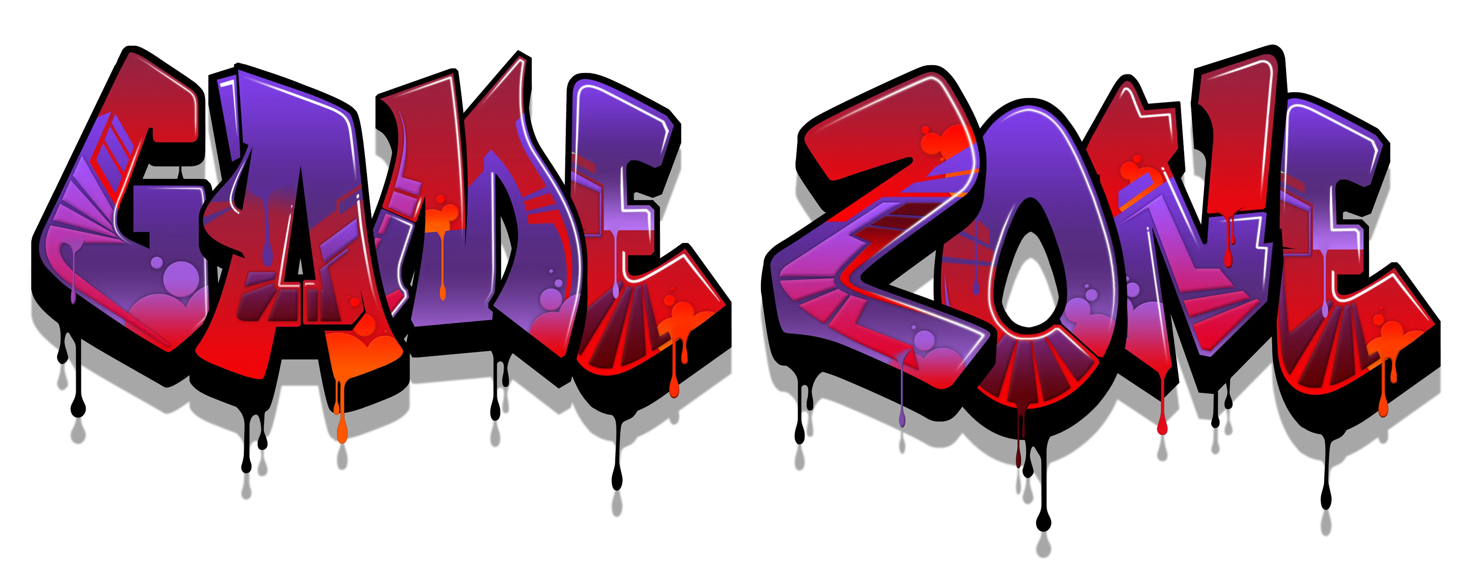 Colorful Game Zone Graffiti Art