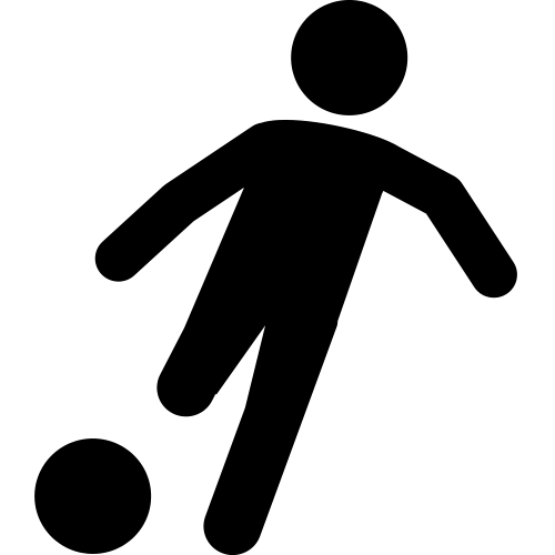 Soccer Player Icon Silhouette