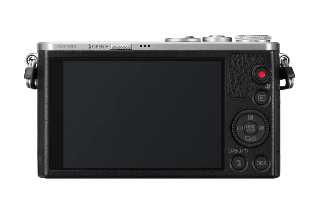 Digital Camera Back View with LCD Screen