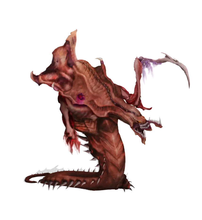 Brown Scary Monster Illustration