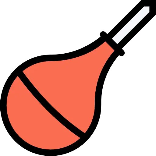 Cartoon Rubber Bulb Syringe Illustration