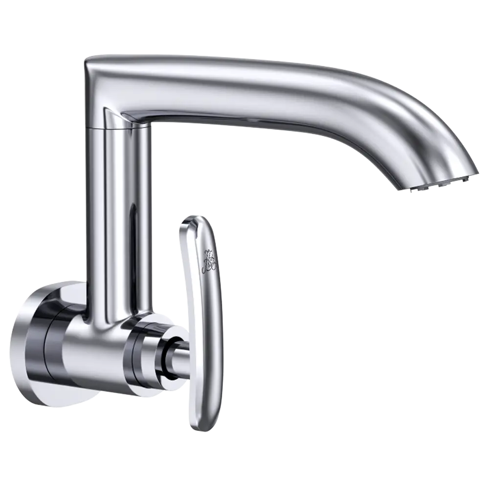 Modern Silver Faucet with Handle