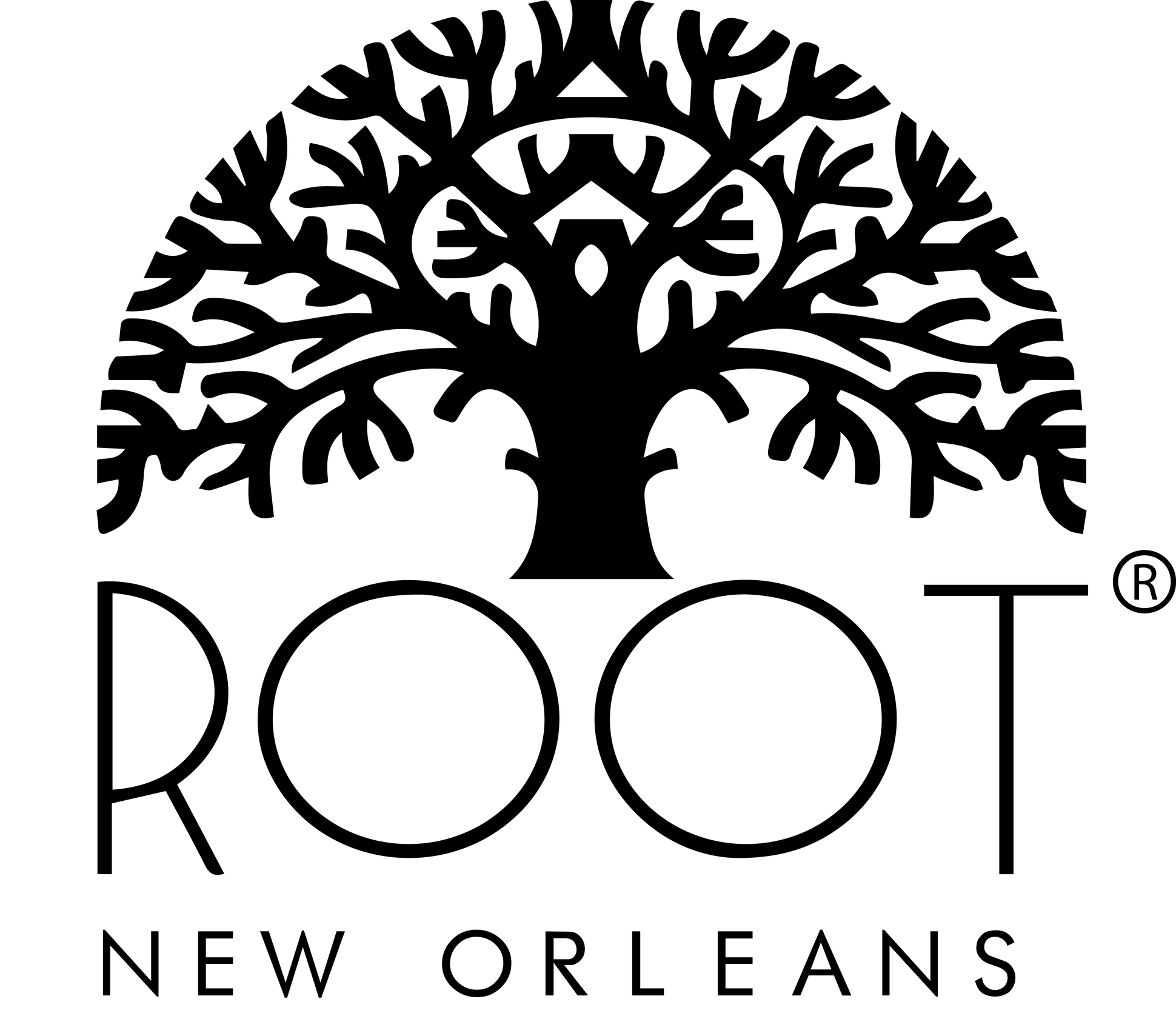 Root New Orleans Logo with Tree Design