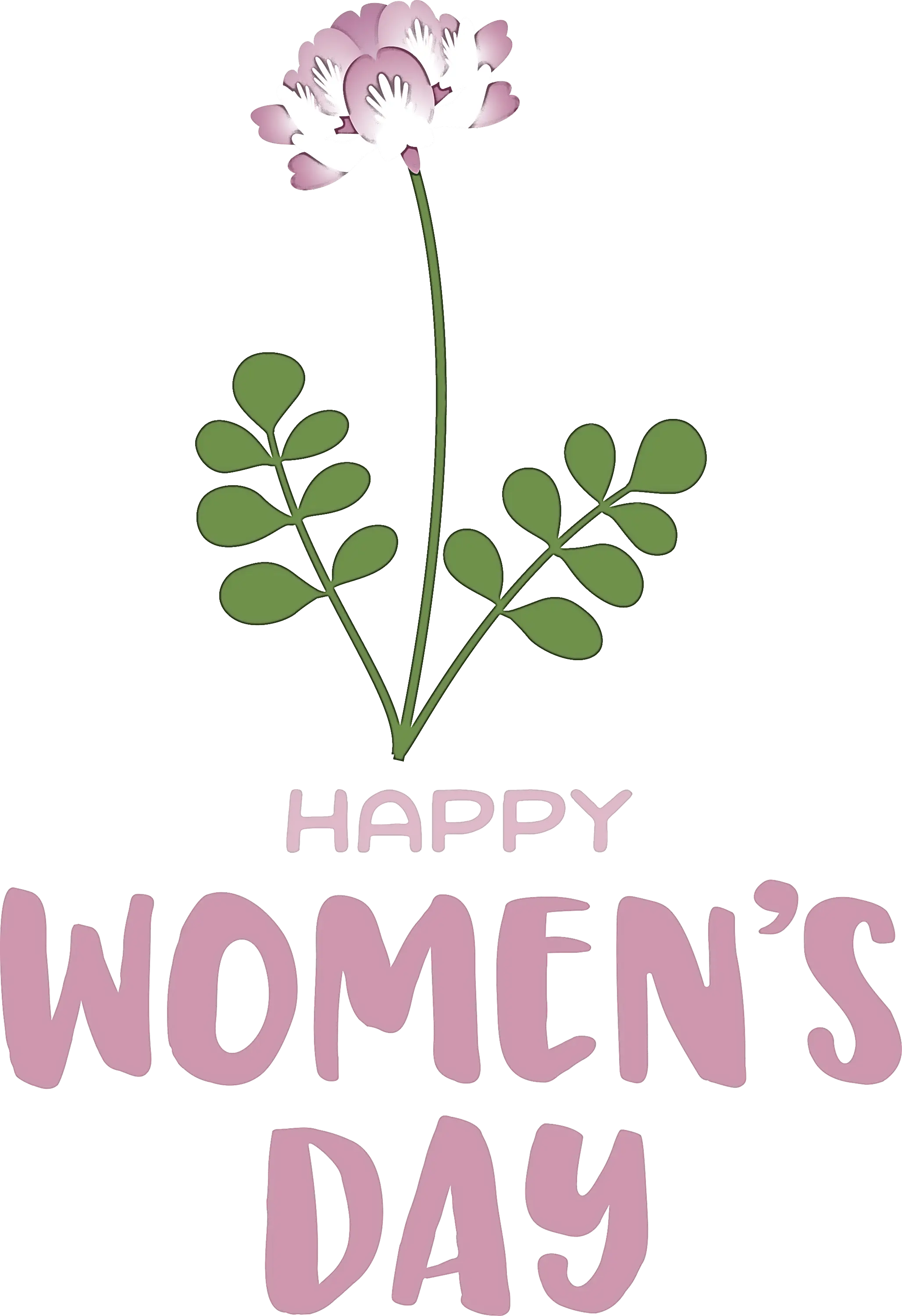 Happy Women&#039;s Day Greeting Card with Floral Design