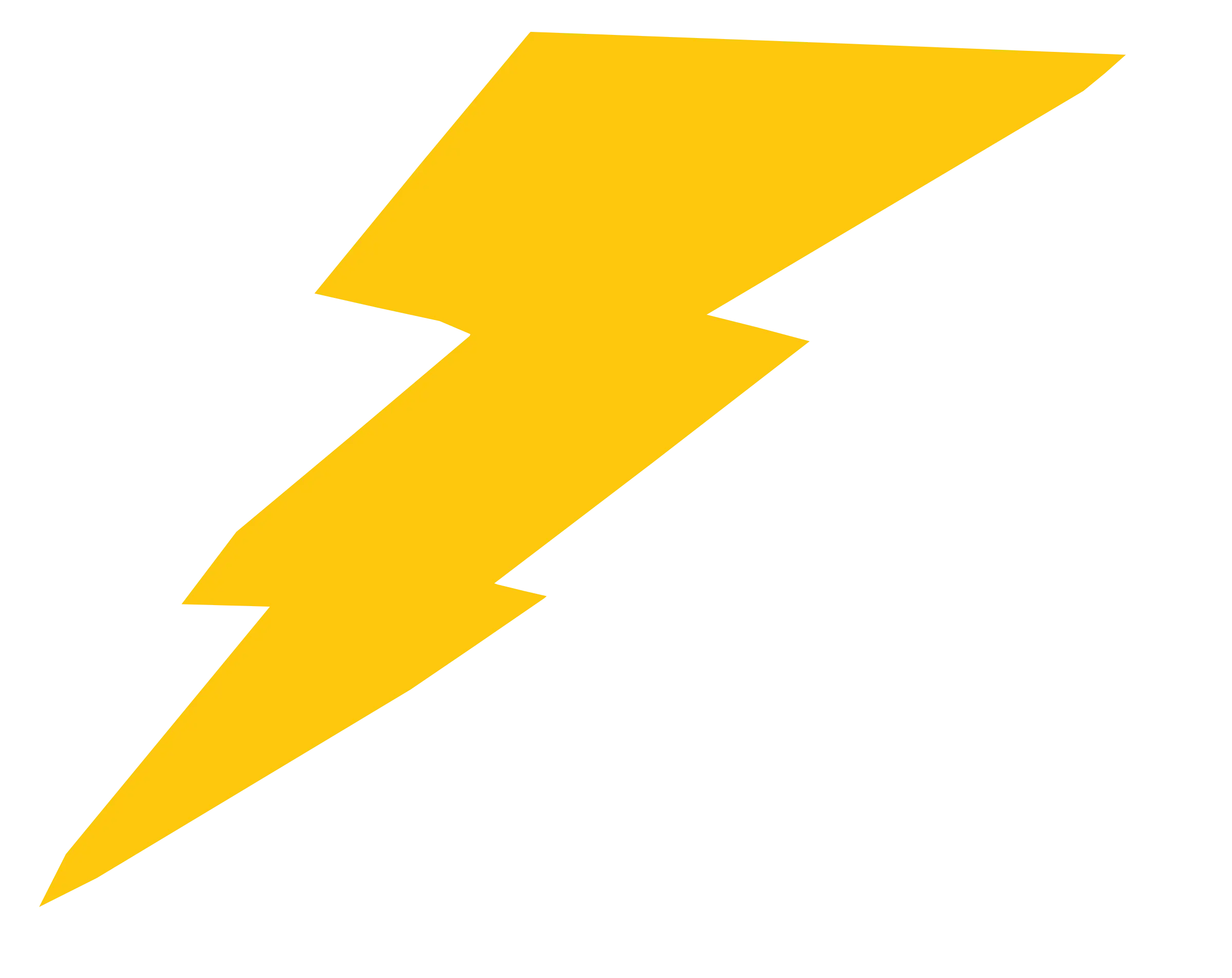 Yellow Lightning Bolt Symbol