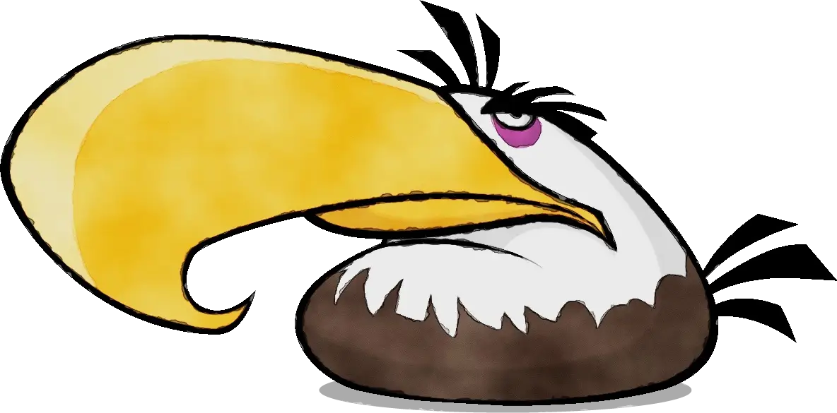 Cartoon Angry Toucan Character