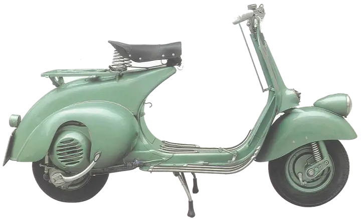 Vintage Green Scooter Design