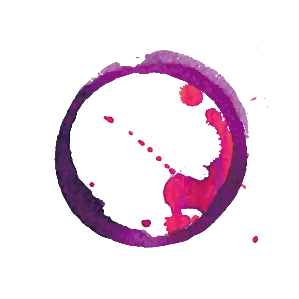 Abstract Purple Watercolor Circle Stain