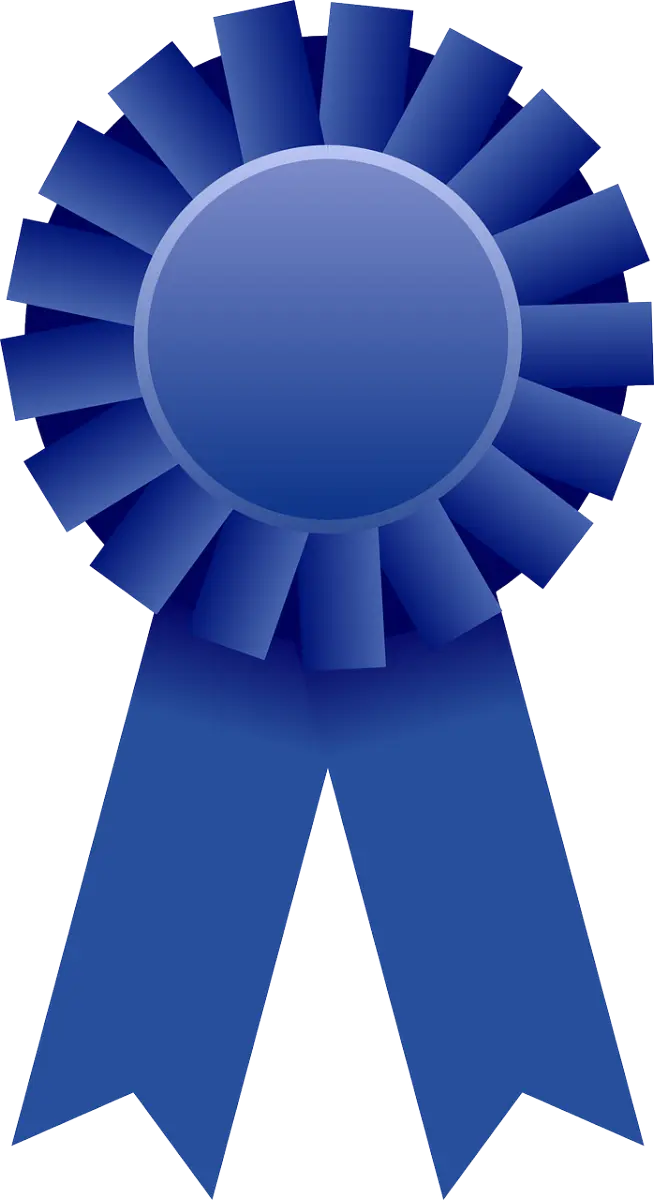 Blue Ribbon as Award Symbol