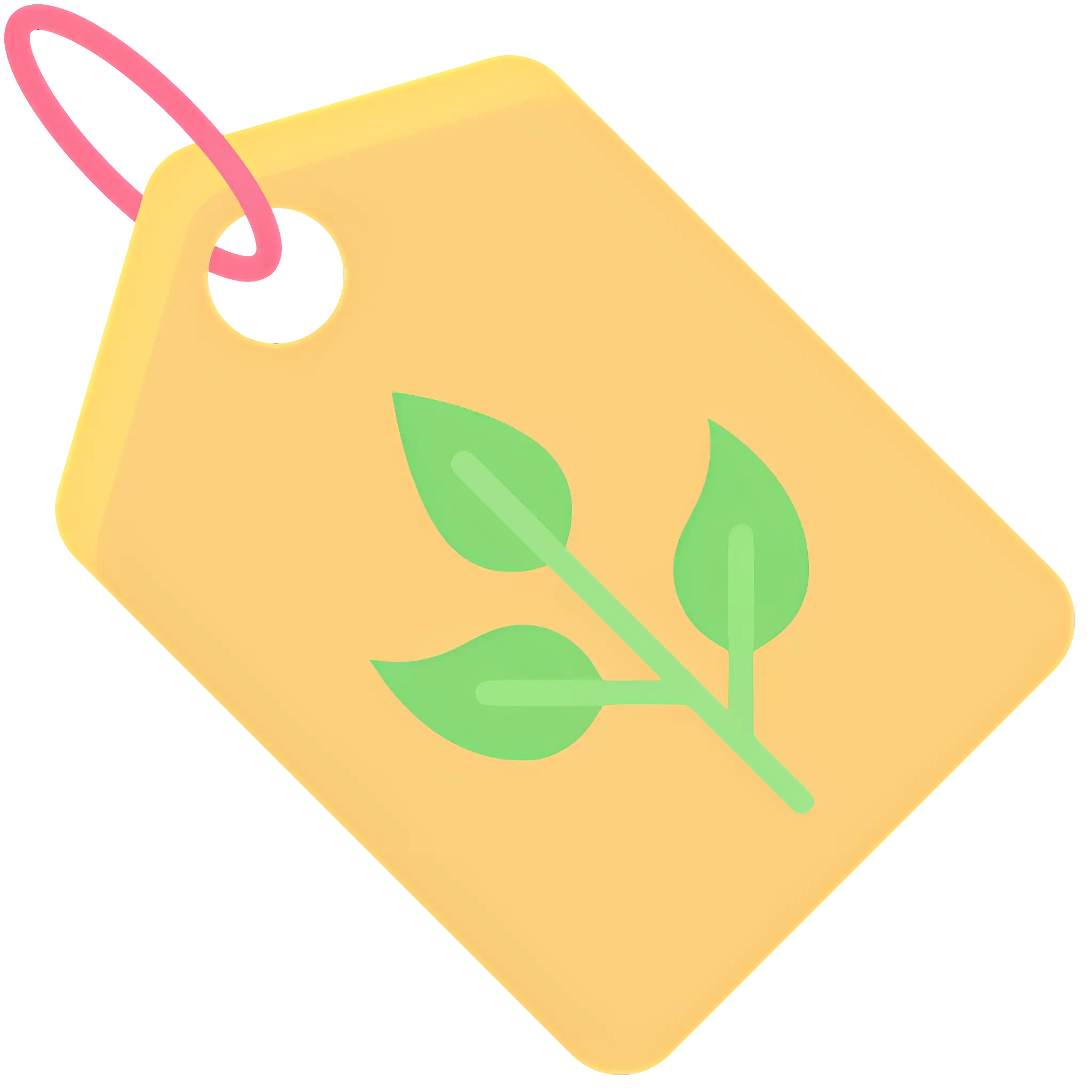 Eco-Friendly Product Tag Illustration
