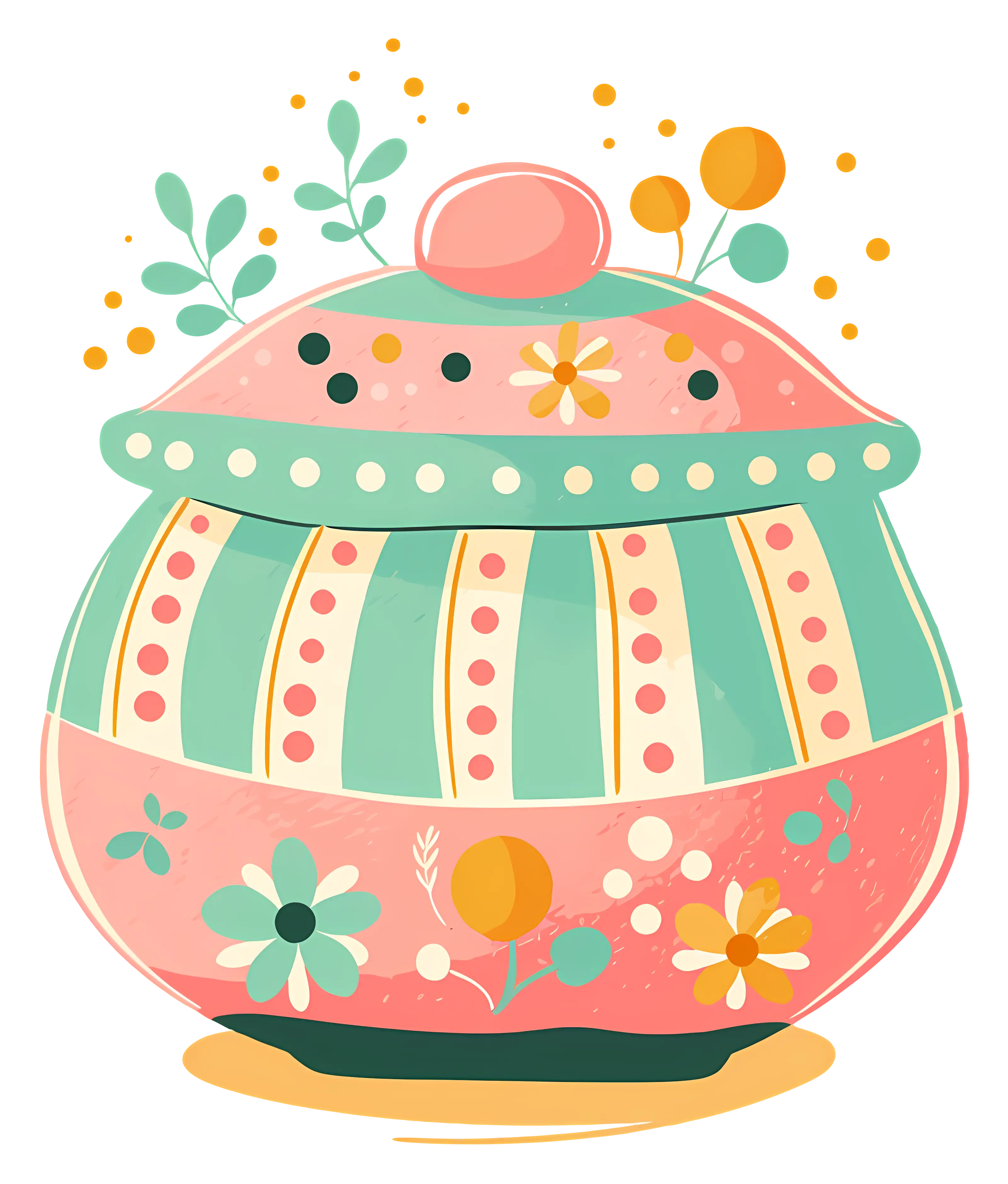 Decorative Floral Pot