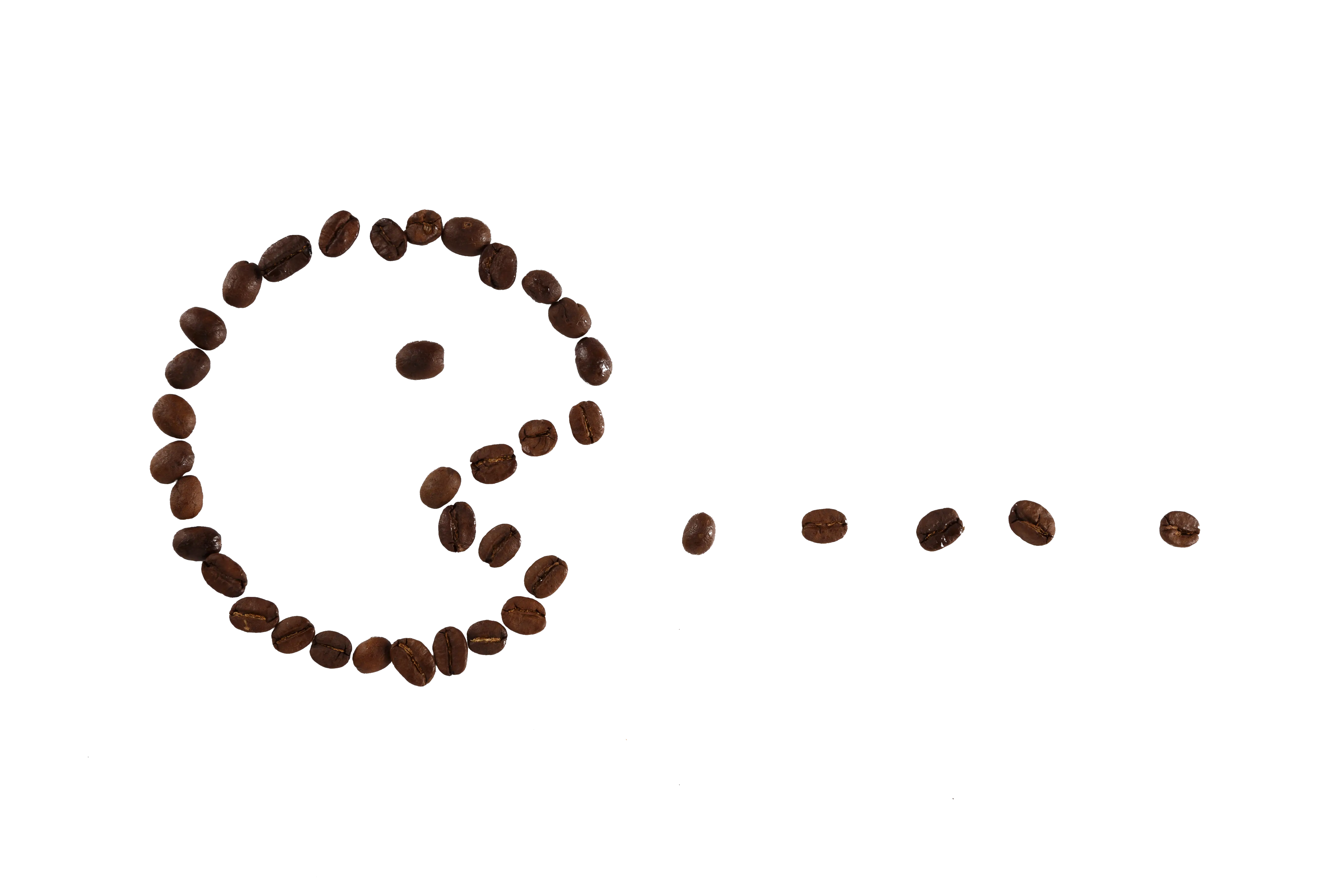Coffee Bean Pac-Man Design