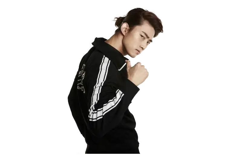 Fashionable Man in Black Jacket