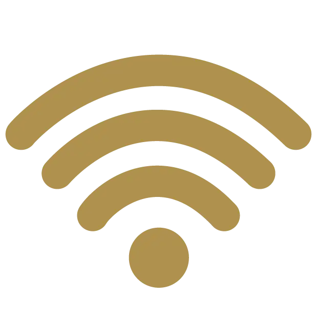 Gold Wifi Signal Icon