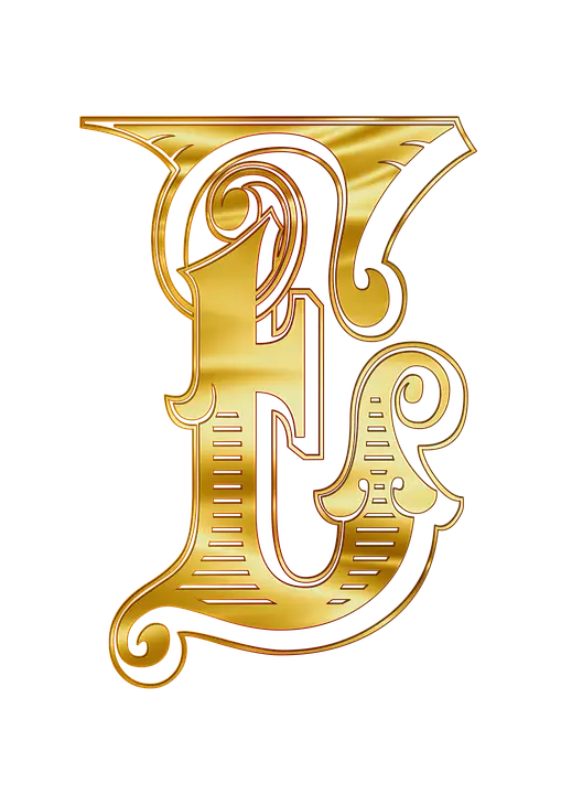 Golden Letter E