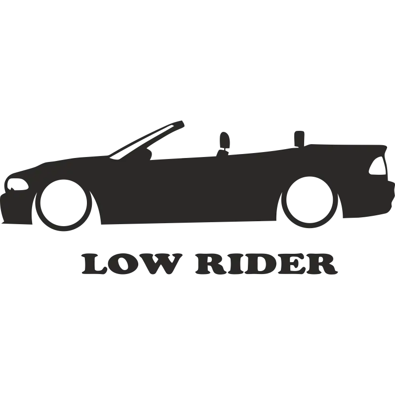 Low Rider Car Silhouette