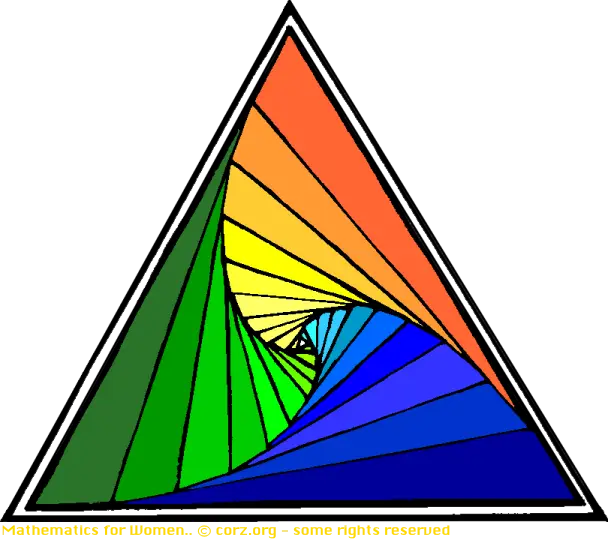 Colorful Geometric Triangle Art