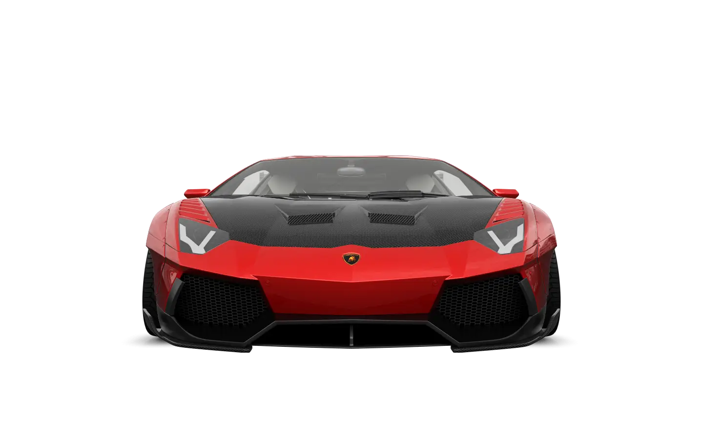 Red High-Performance Sports Car