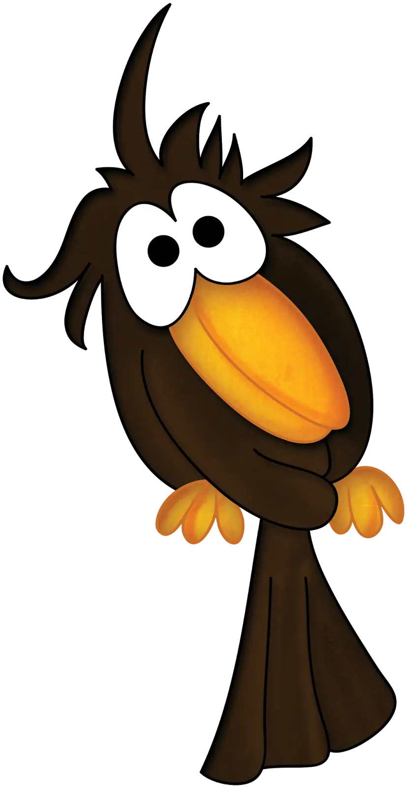 Cute Cartoon Bird Character