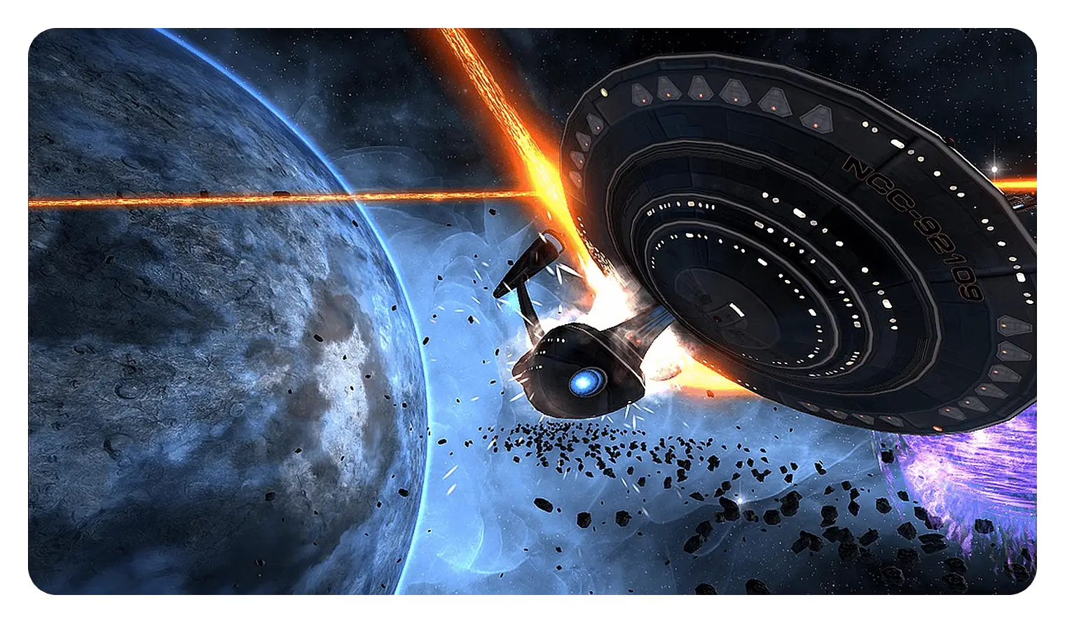 Spaceship in Outer Space