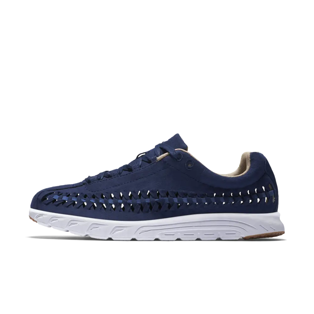 Blue Sneaker with White Sole