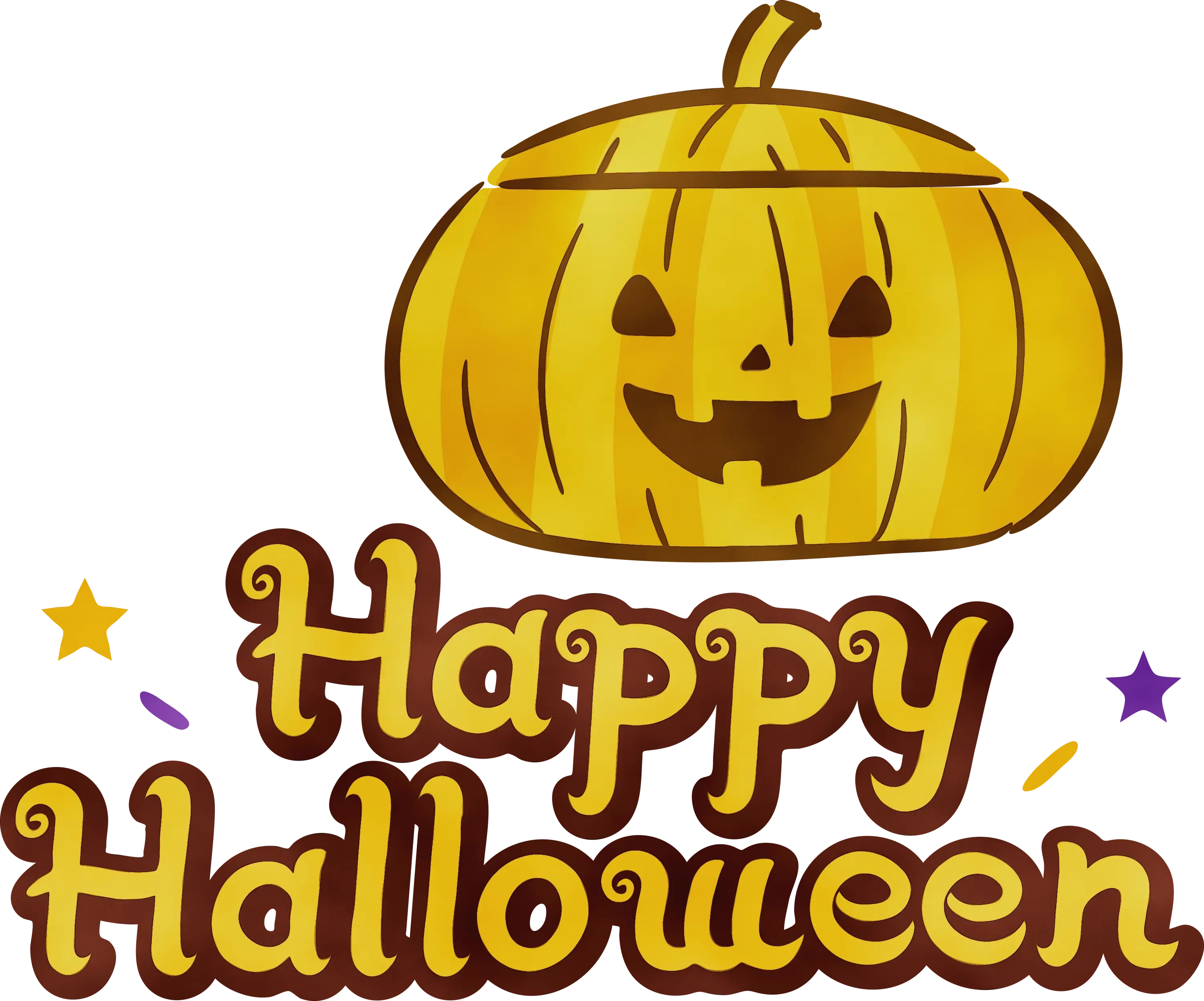 Happy Halloween with Jack-o&#039;-lantern Design