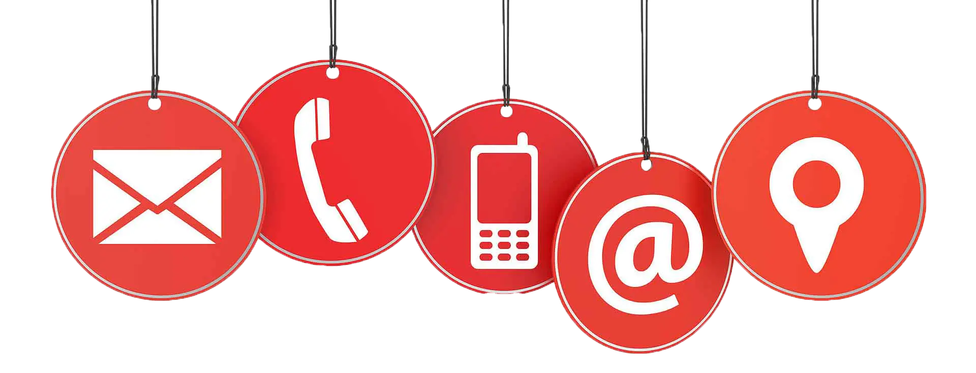 Red Communication Symbol Icons