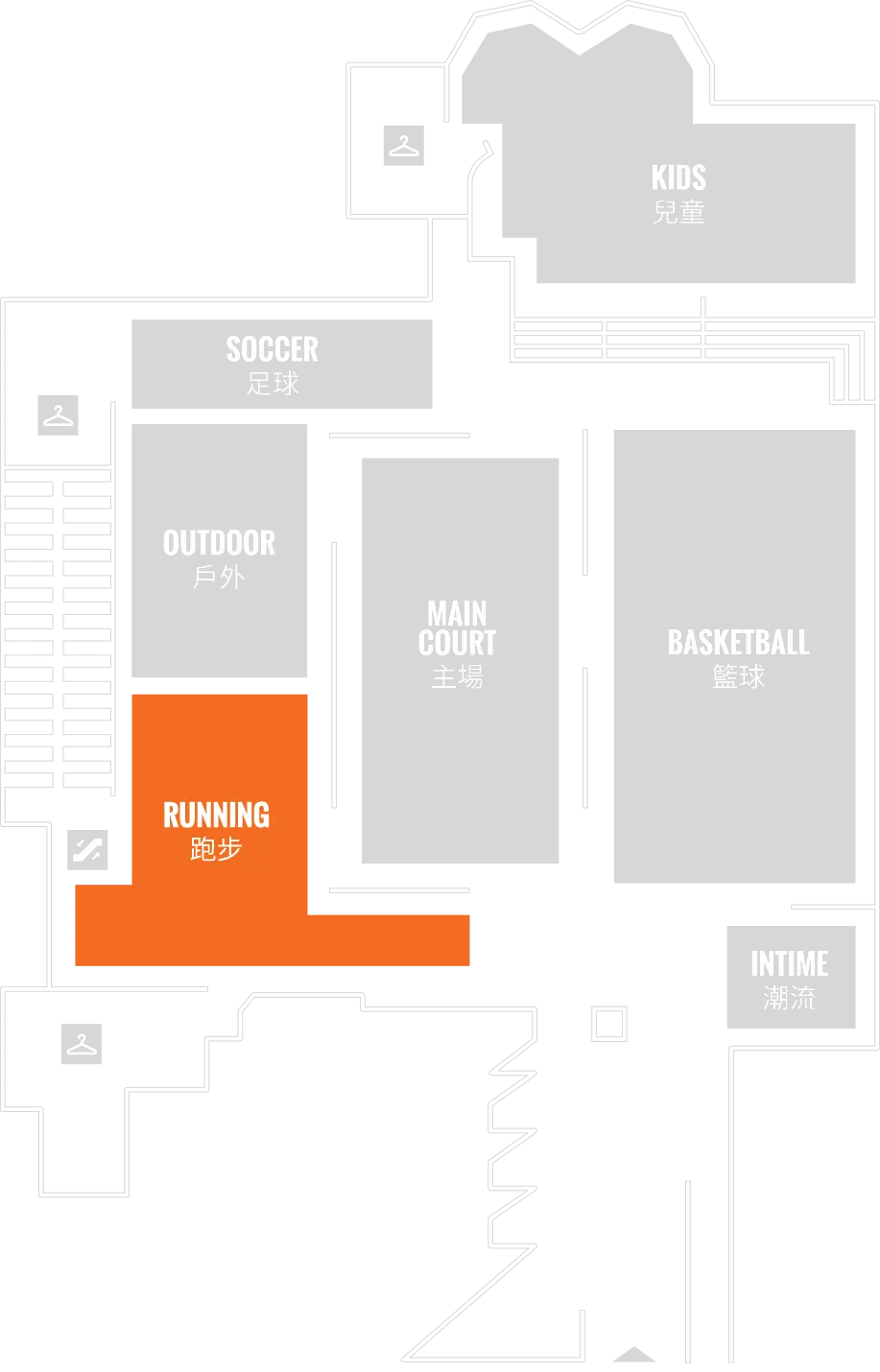 Running Area on Facility Map