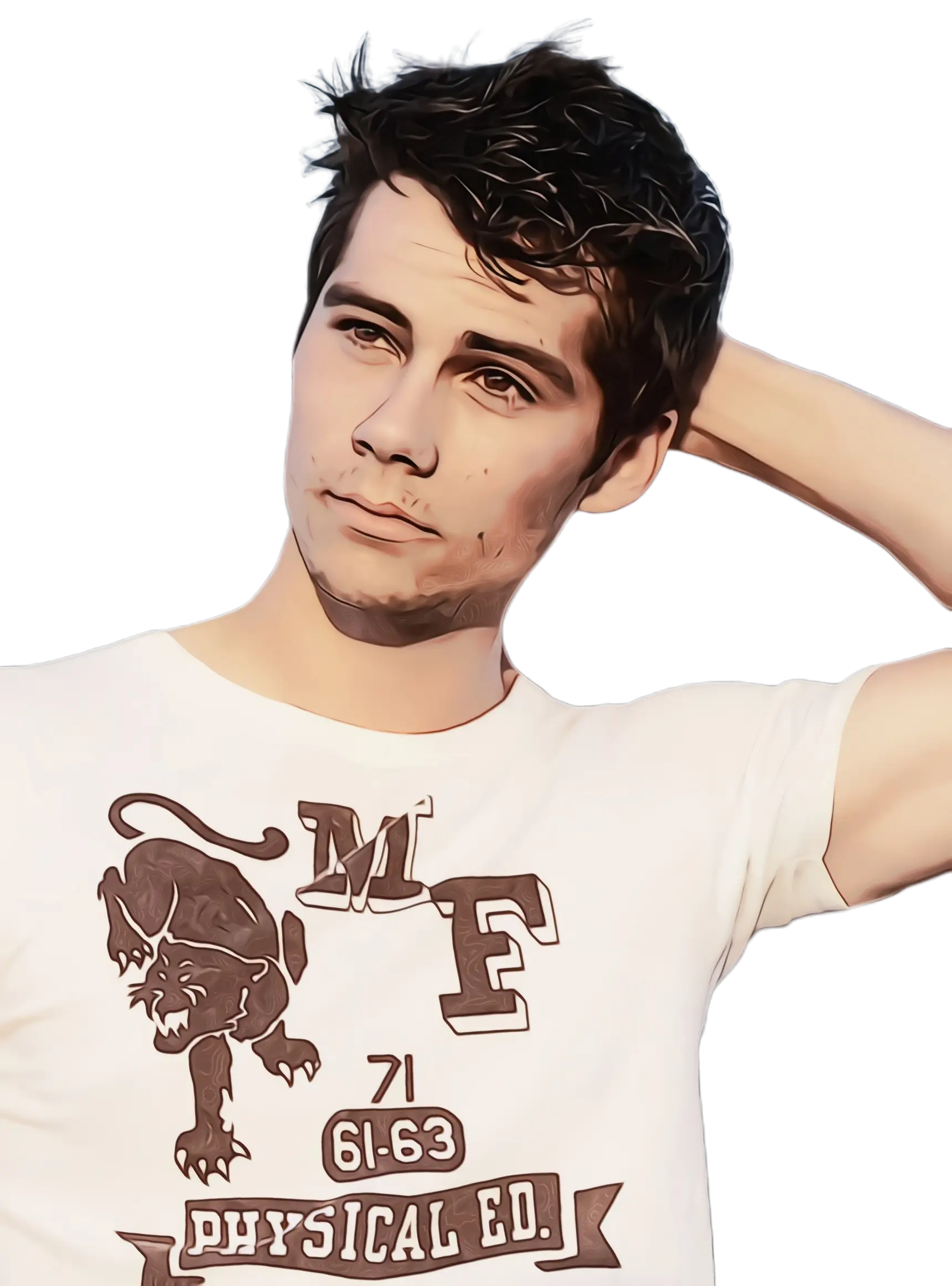 Illustration of a Casual Man in Shirt