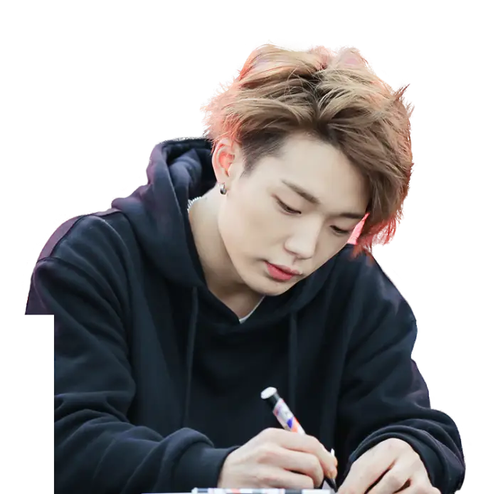 Person Concentrating on Writing