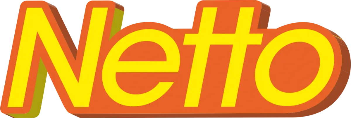 Orange and Yellow Netto Logo Design