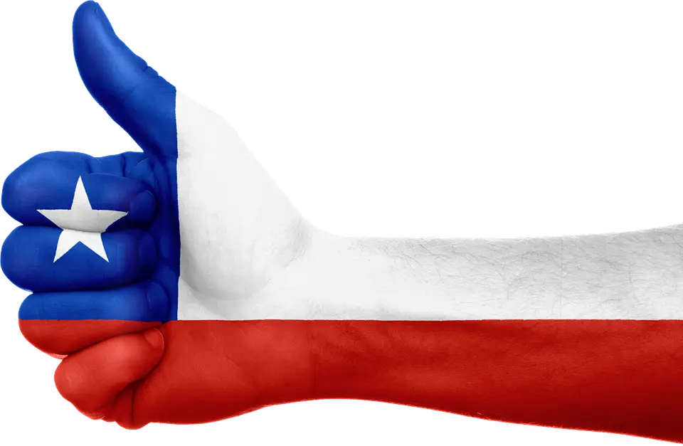 Thumbs Up with Flag Colors