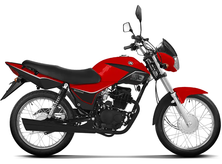 Red Motorcycle Illustration for Transportation Concept