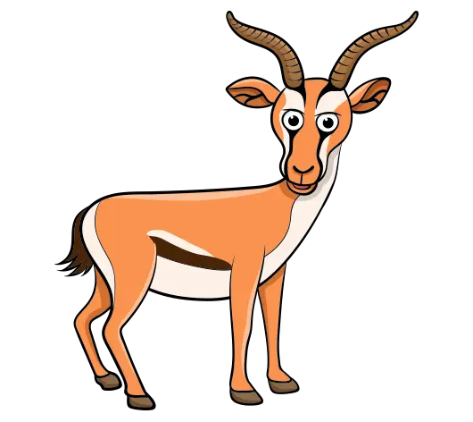Cartoon Antelope Illustration