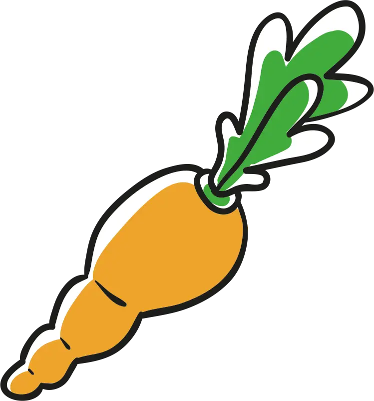 Cartoon Yellow Carrot Illustration