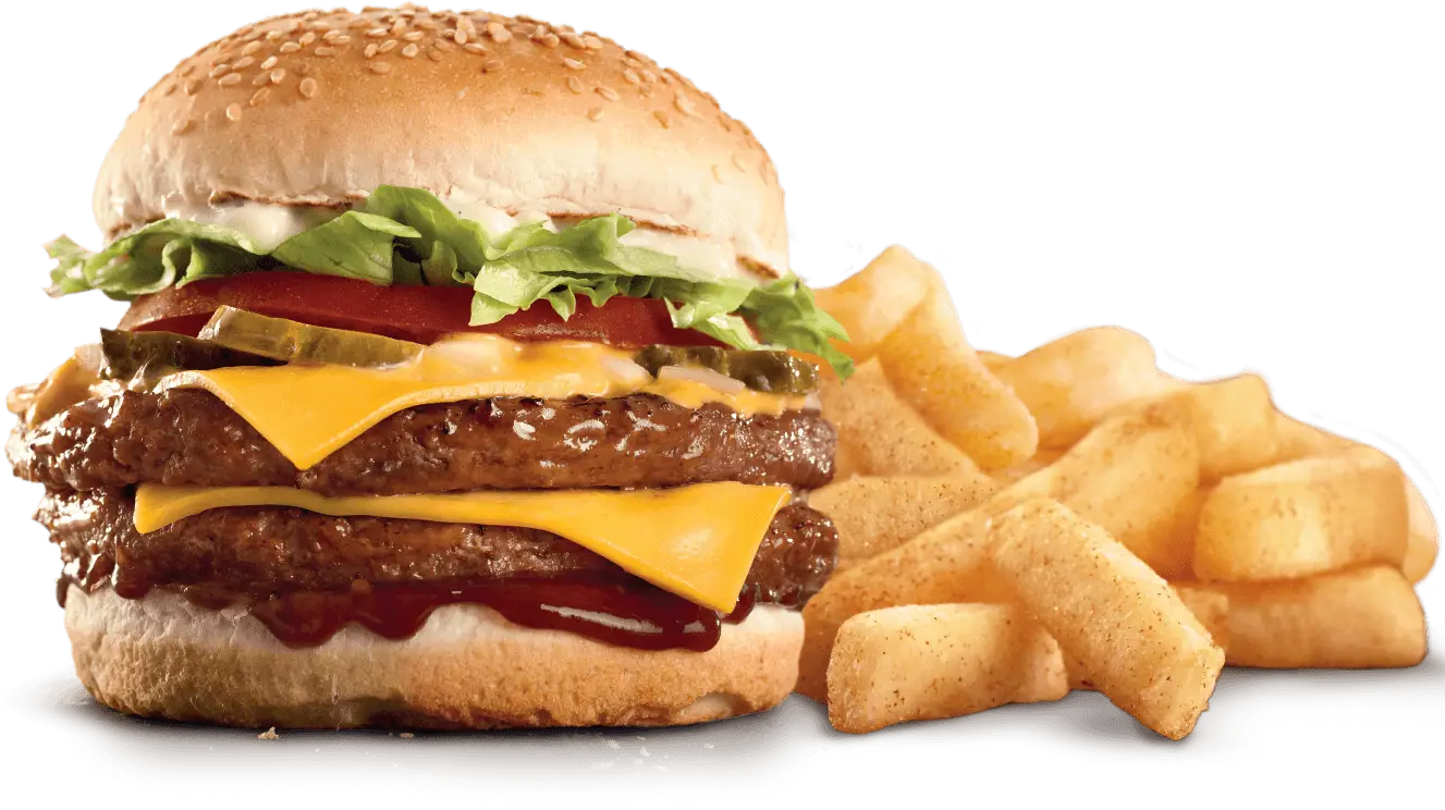 Burger and Fries Meal
