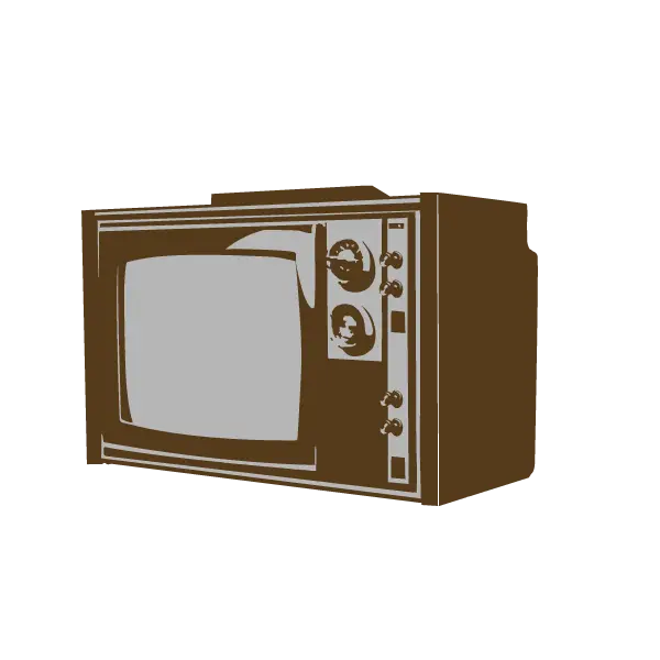 Retro Style Vintage Television Set