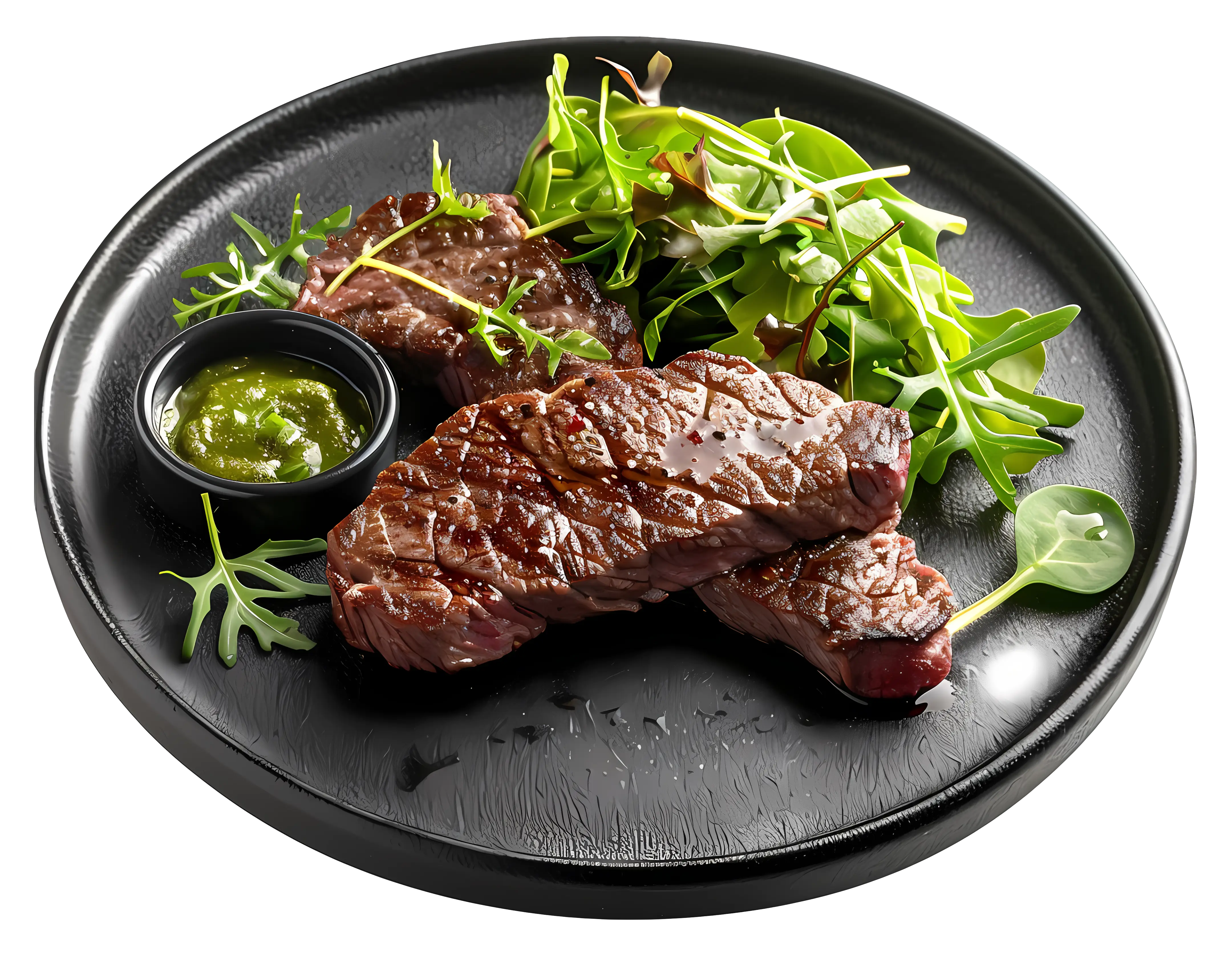 Grilled Steak with Green Salad