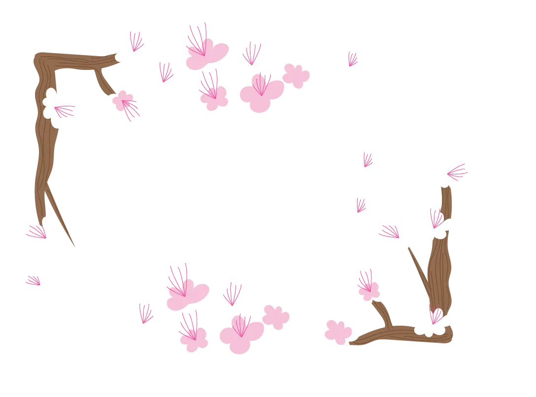 Cherry Blossom Decorative Frame