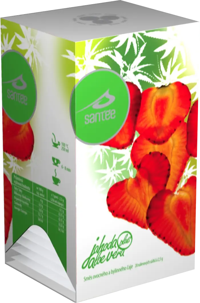 Santee Strawberry Aloe Vera Tea Box