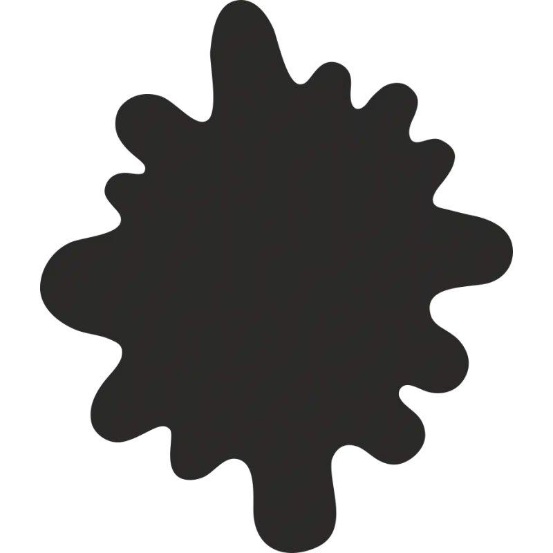 Black Ink Splash Abstract Icon